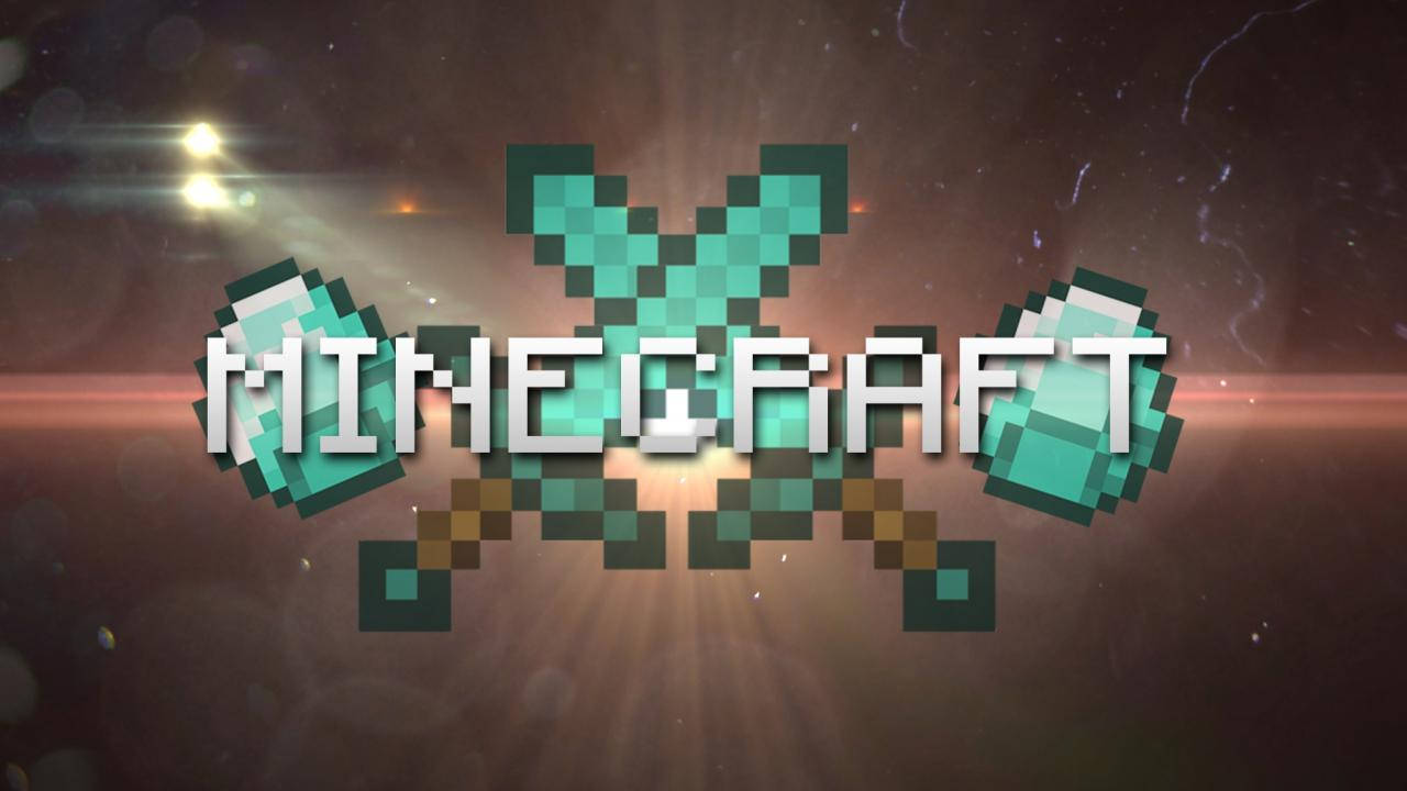 Σπαθιά και Διαμάντια του Minecraft Ταπετσαρία