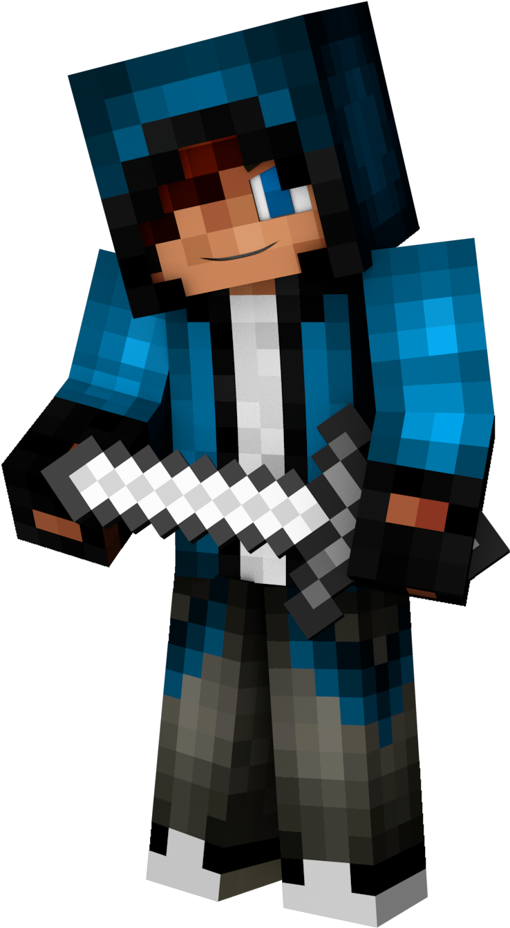 Χαρακτήρας Minecraft με Σπαθί Ταπετσαρία