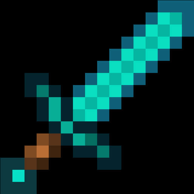Εικονίδιο Σπαθιού Διαμαντιού Minecraft Ταπετσαρία