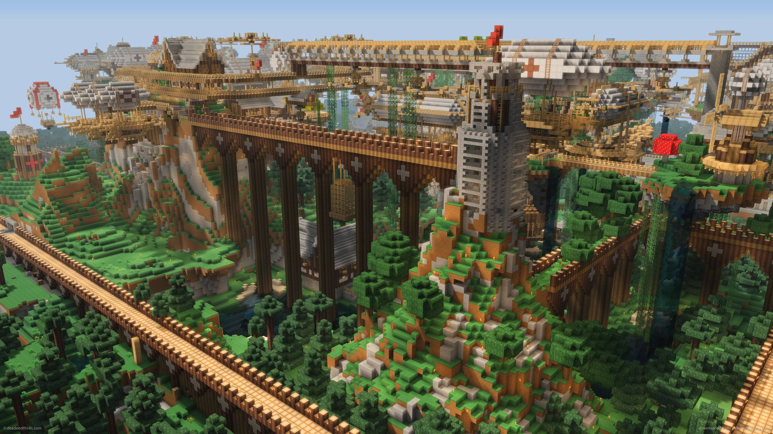 «Συνδέοντας τον κόσμο - το Σινικό Τείχος του Minecraft» Ταπετσαρία