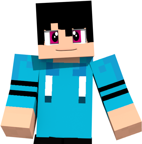 Χαρακτήρας Minecraft με Μπλε Μπλούζα Ταπετσαρία