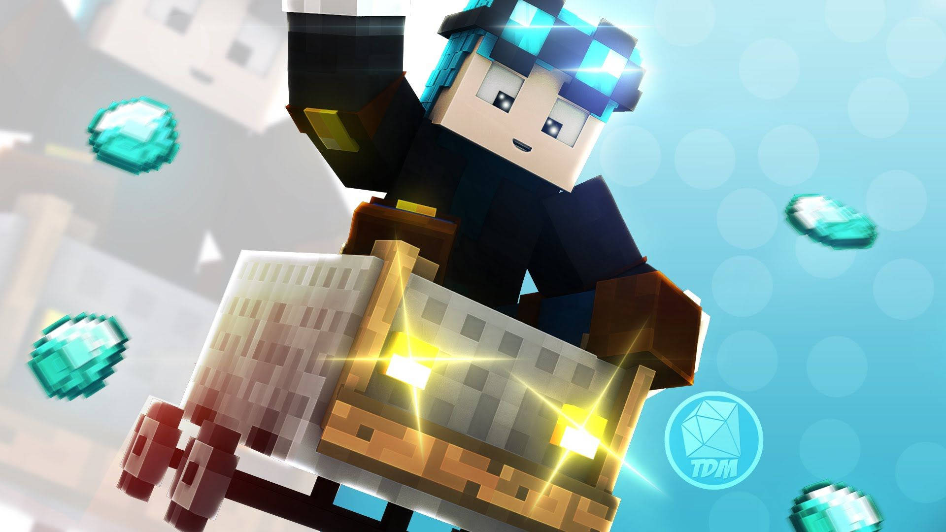 Εξερευνήστε το Απέραντο Σύμπαν του Minecraft μέσα από μια Περιπέτεια με Βαγονέτο Ταπετσαρία