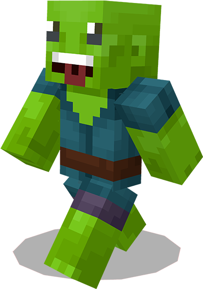 Minecraft Zombie Χαρακτήρας.PNG Ταπετσαρία
