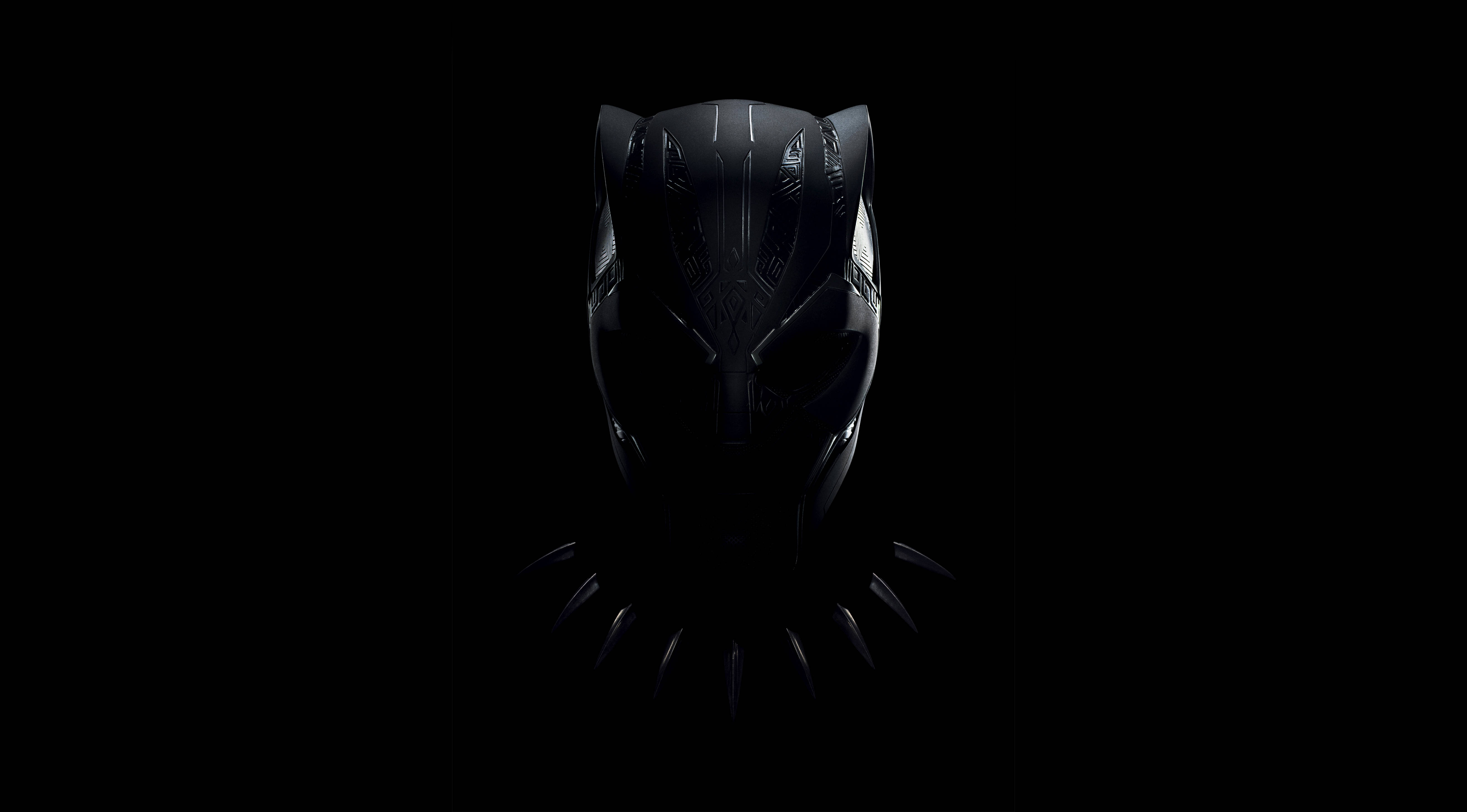 Minimal Black Panther 4K Ultra HD Σκούρος Ταπετσαρία