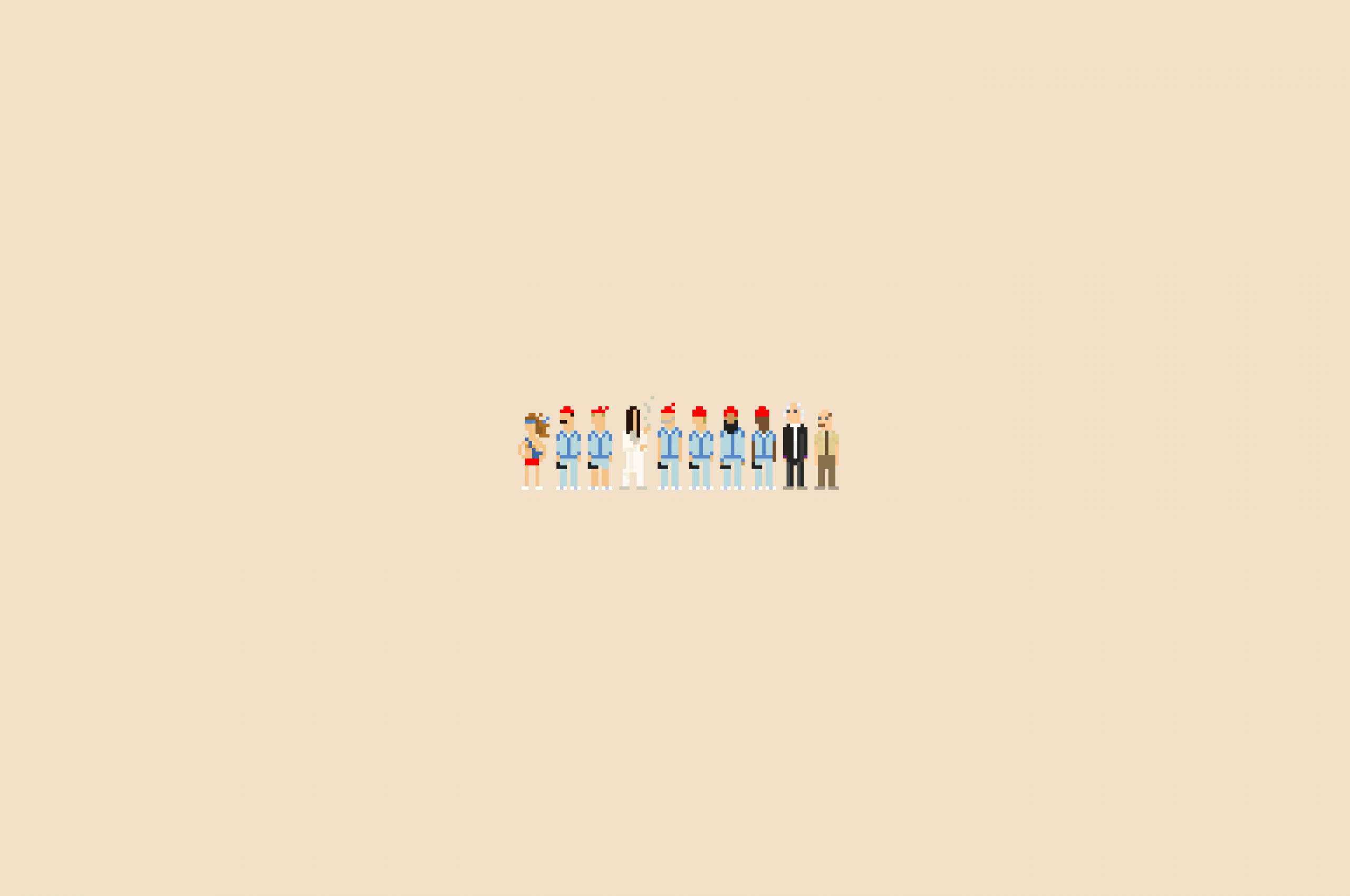 Minimal Αισθητική Φορητού Υπολογιστή Ζωή Υδάτινη Pixel Ταπετσαρία