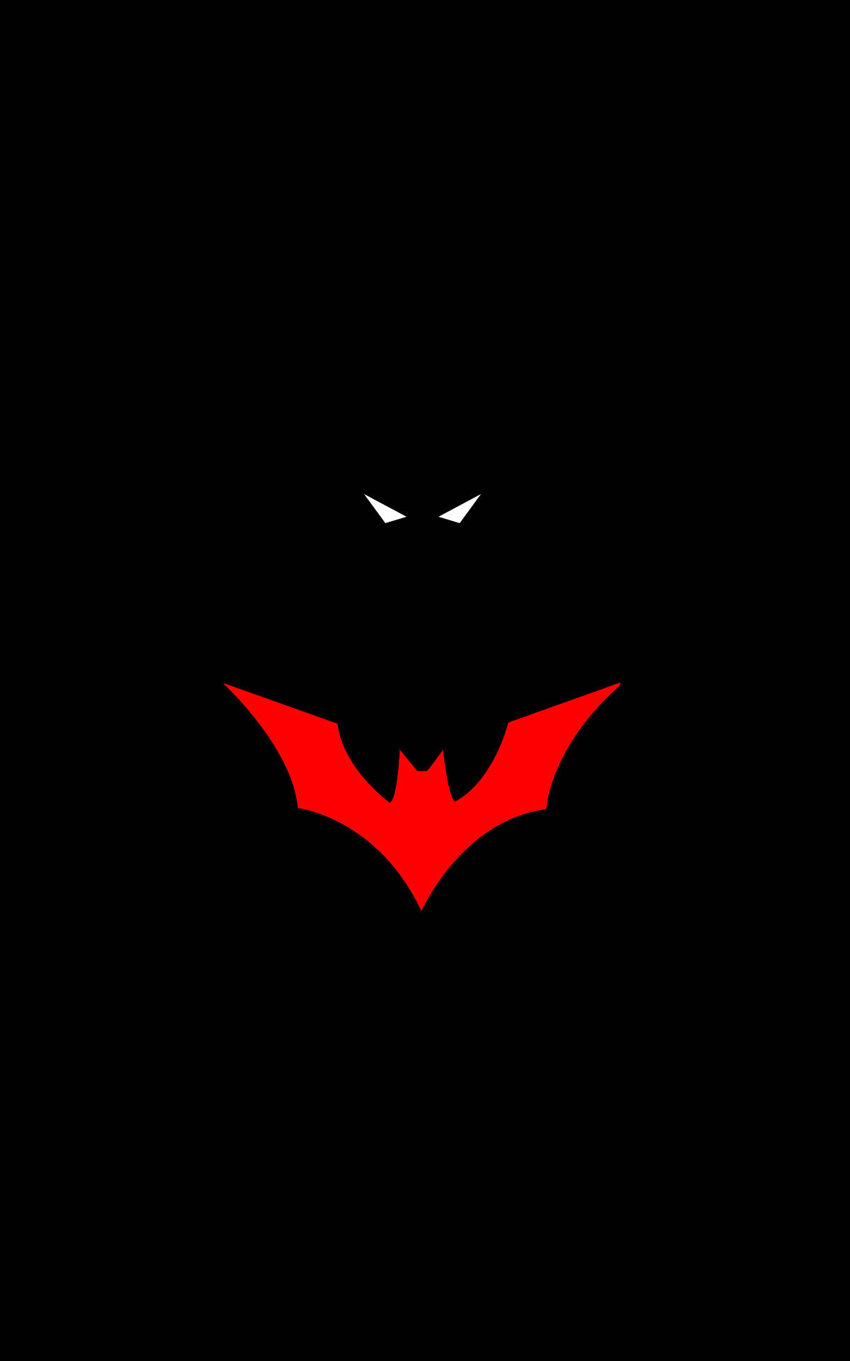 Minimalist Batman Symbol Illustration iPhone Ταπετσαρία