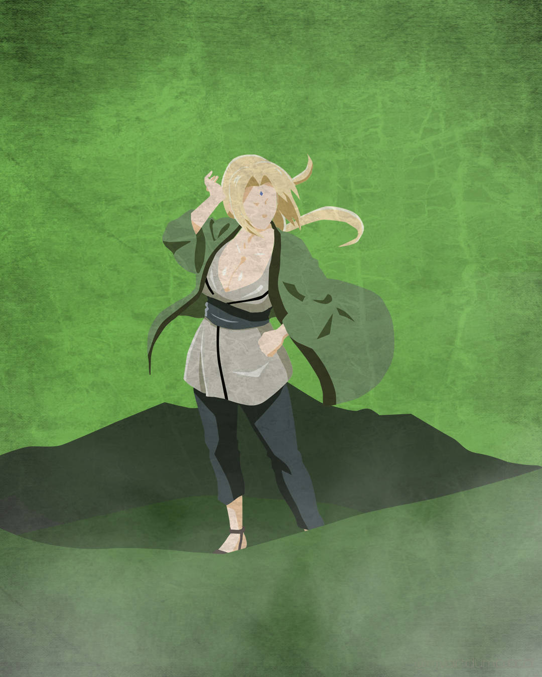 Minimalistική Fanart της Tsunade Ταπετσαρία