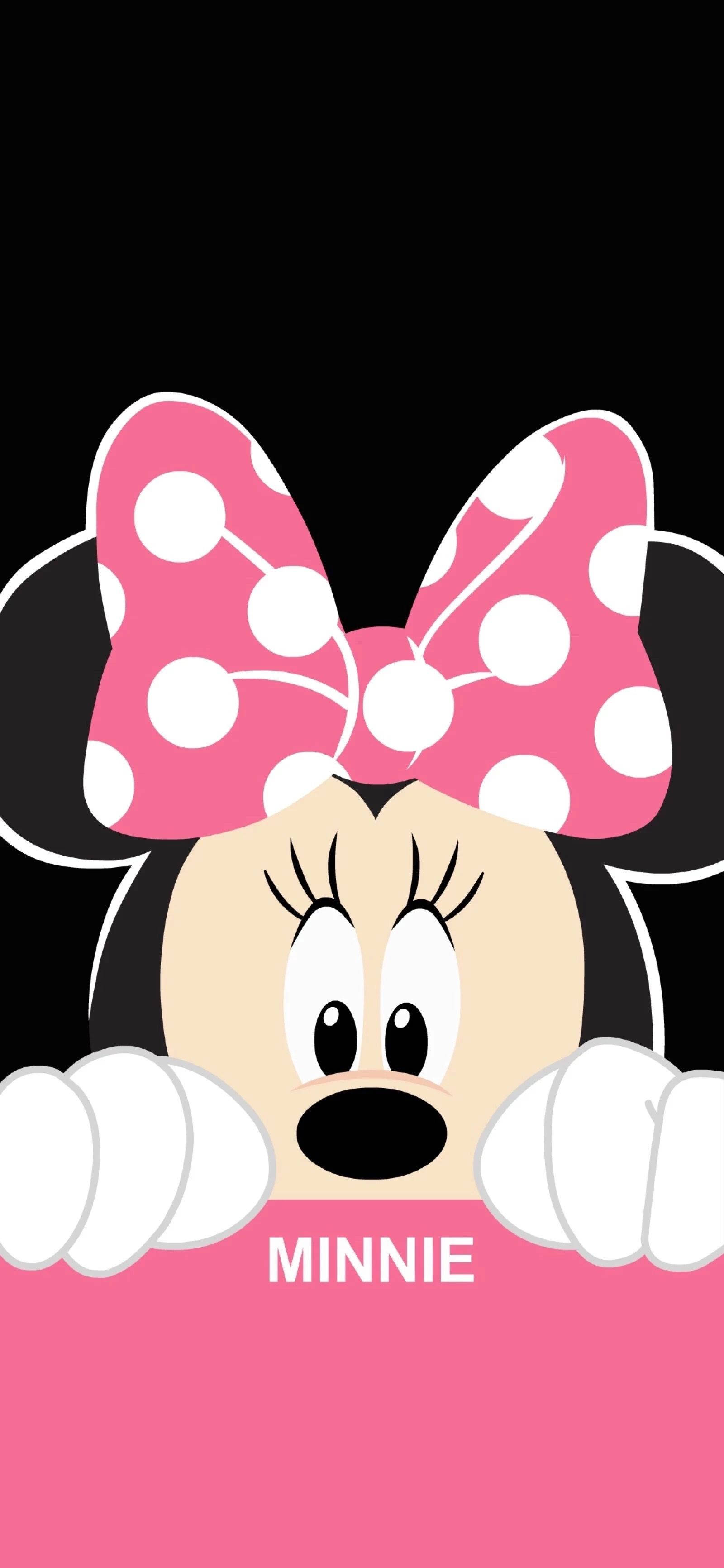 Η Minnie Mouse Κρυφοκοιτάζει από τον Τοίχο Ταπετσαρία