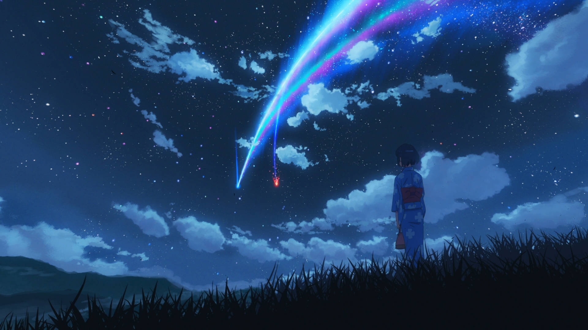 Mitsuha και Κομήτης Your Name Anime 2016 Ταπετσαρία