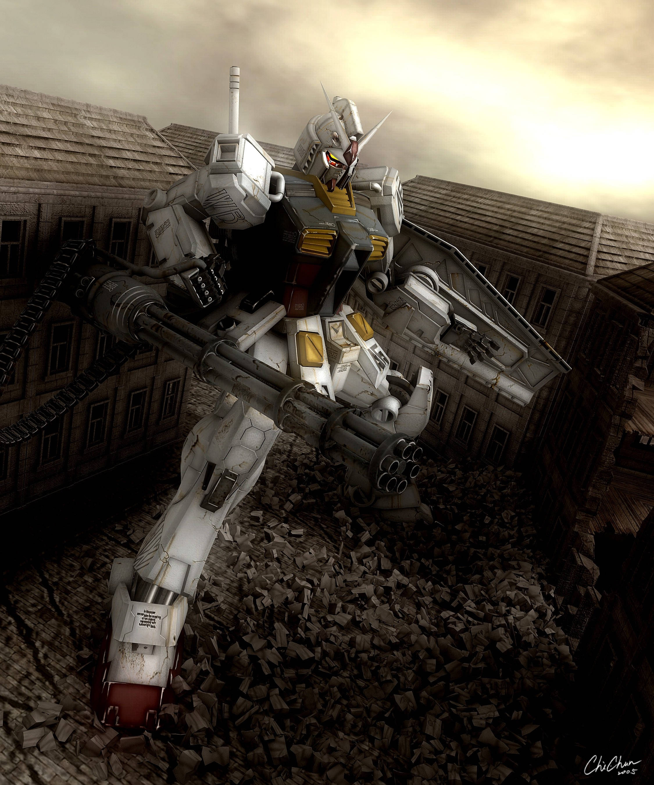 Ρεαλιστικό Mobile Suit Gundam Ταπετσαρία