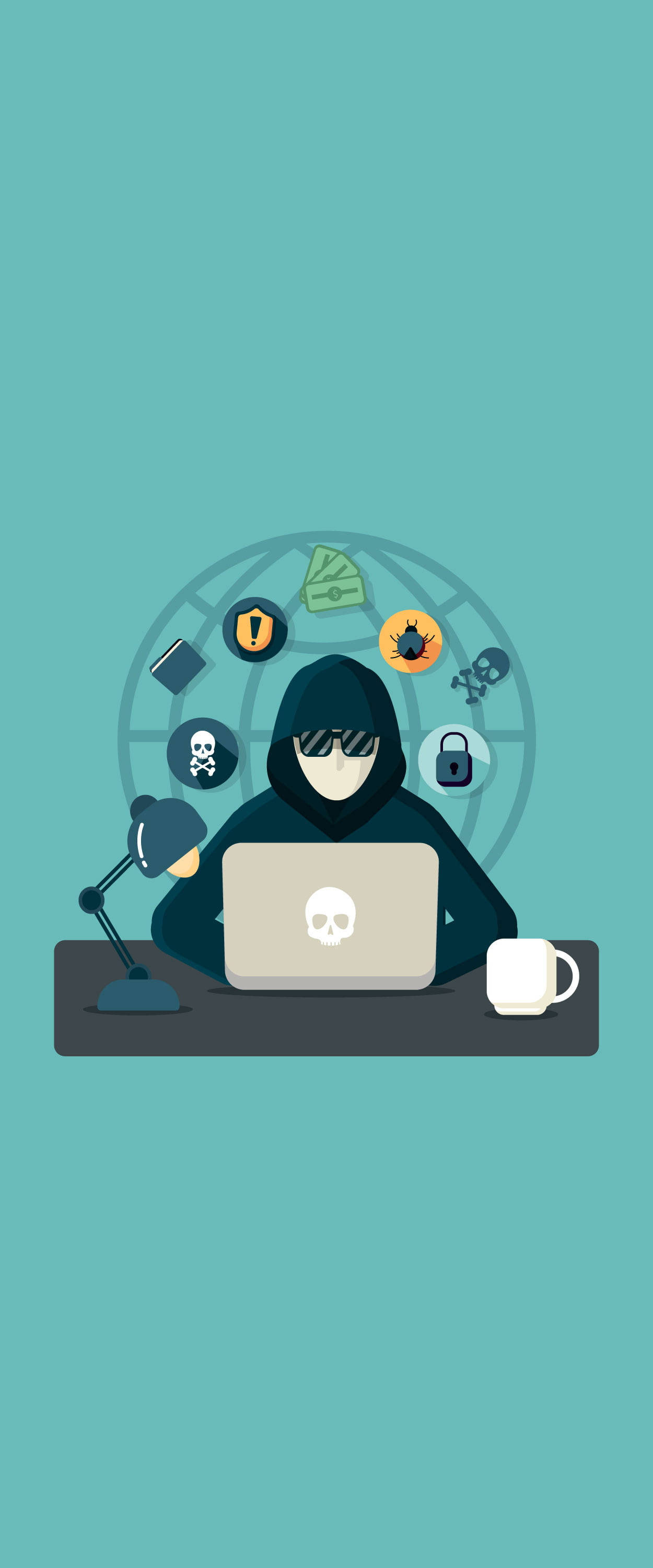 Μοντέρνο Γραφικό Hacking Φόντο Android Ταπετσαρία