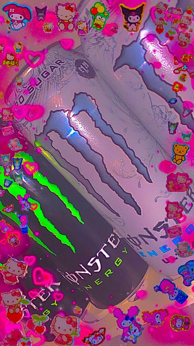 Monster Energy Drink με Indie Kid Αισθητική Ταπετσαρία