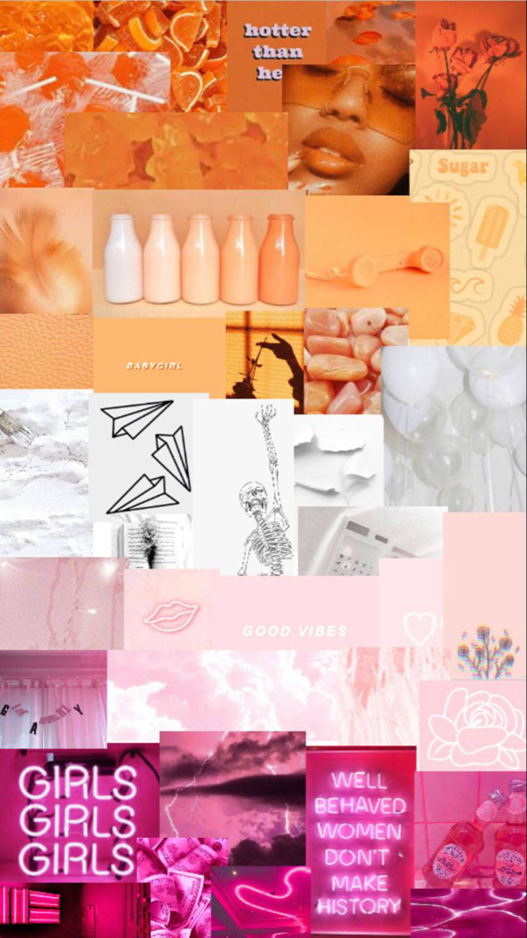 Διακριτική Λεσβιακή Αισθητική Mood Board Ταπετσαρία
