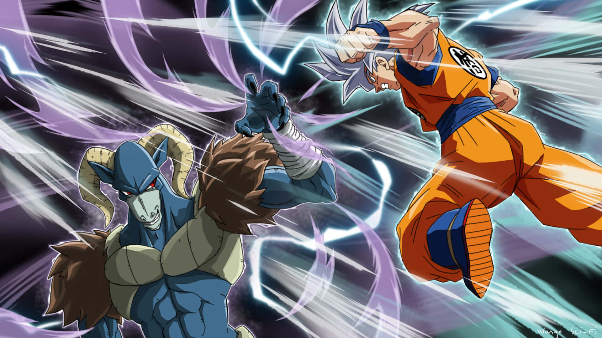 Moro εναντίον Goku Dragon Ball Super Εικόνα Ταπετσαρία