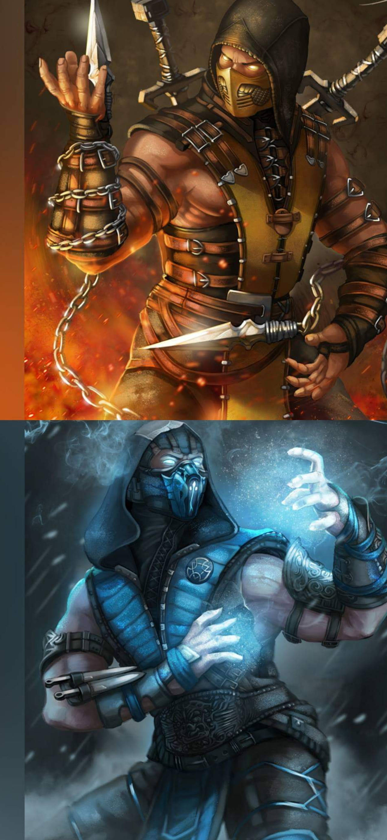 Mortal Kombat Scorpion Vs Sub Zero Phone Ταπετσαρία