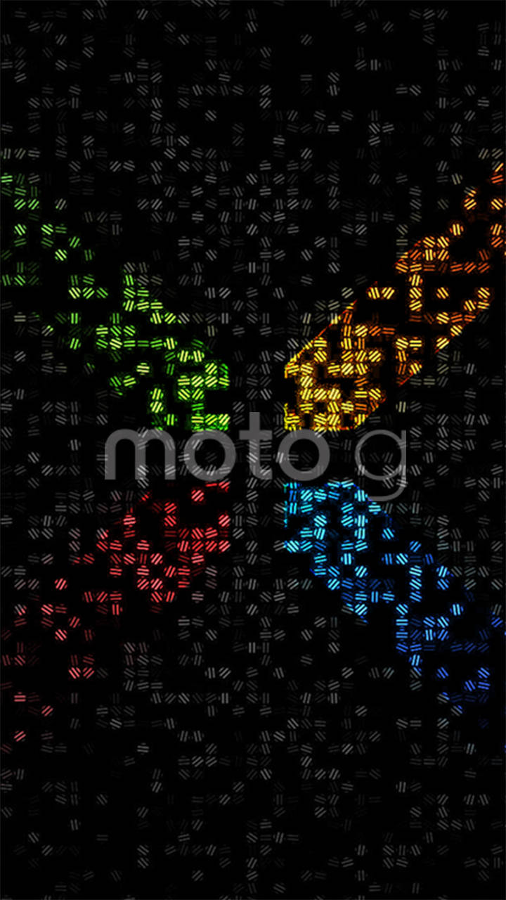 Motorola Colorful In Black Ταπετσαρία