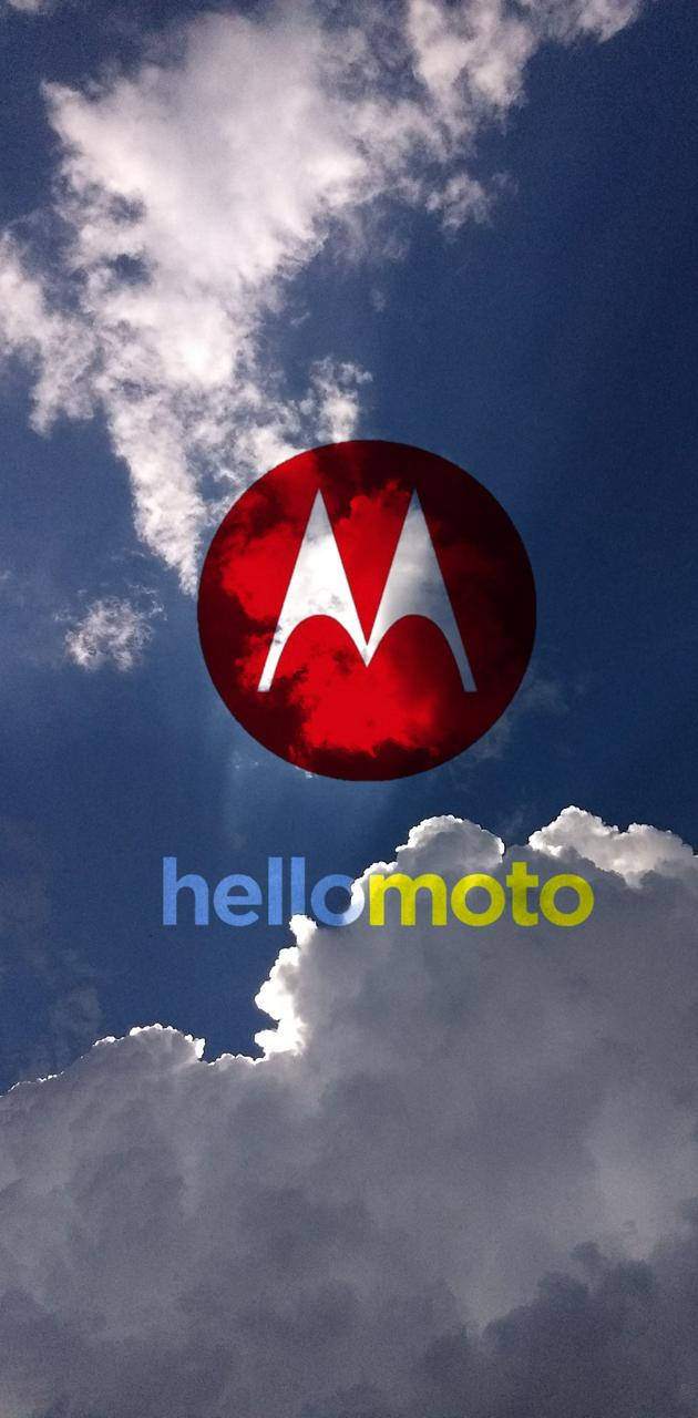 Motorola Κόκκινο Λογότυπο στον Ουρανό Ταπετσαρία