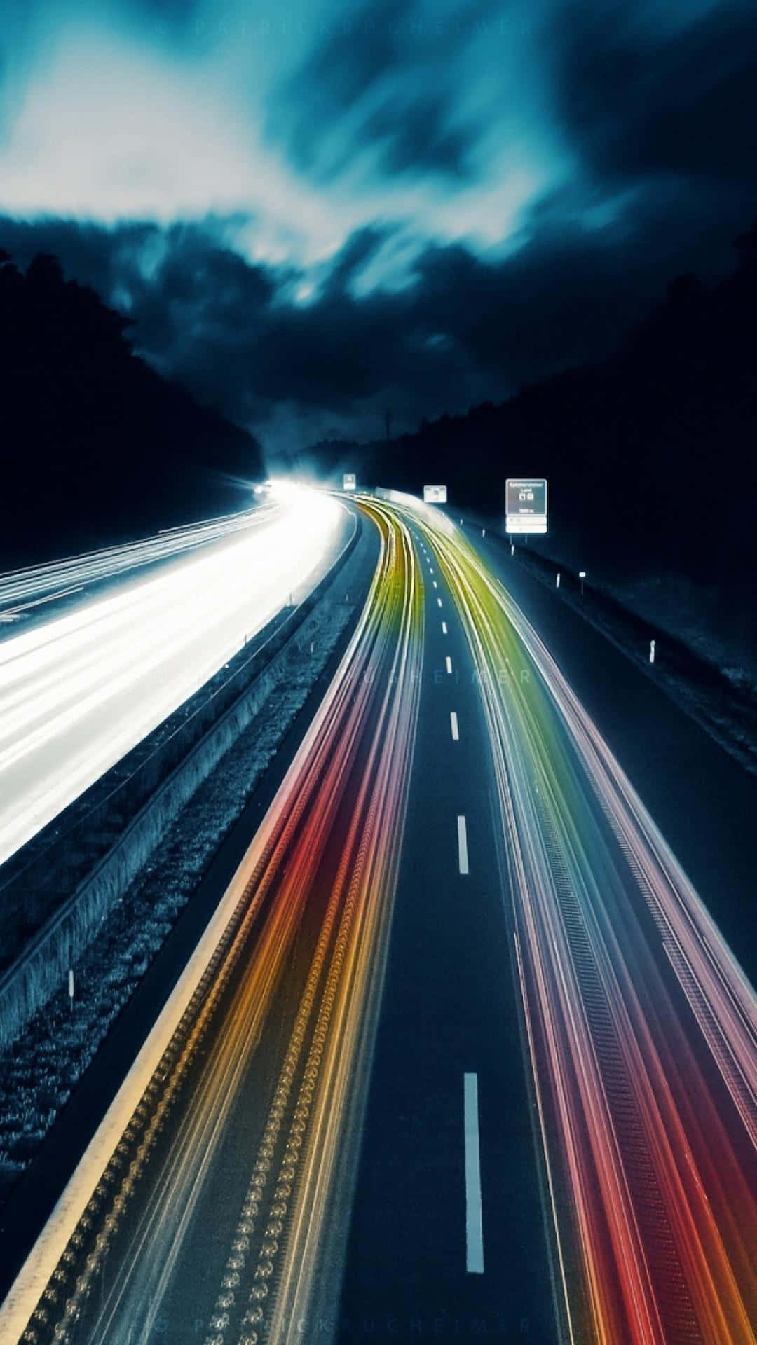 Motorway Time Lapse iPhone 7 Plus Live Ταπετσαρία