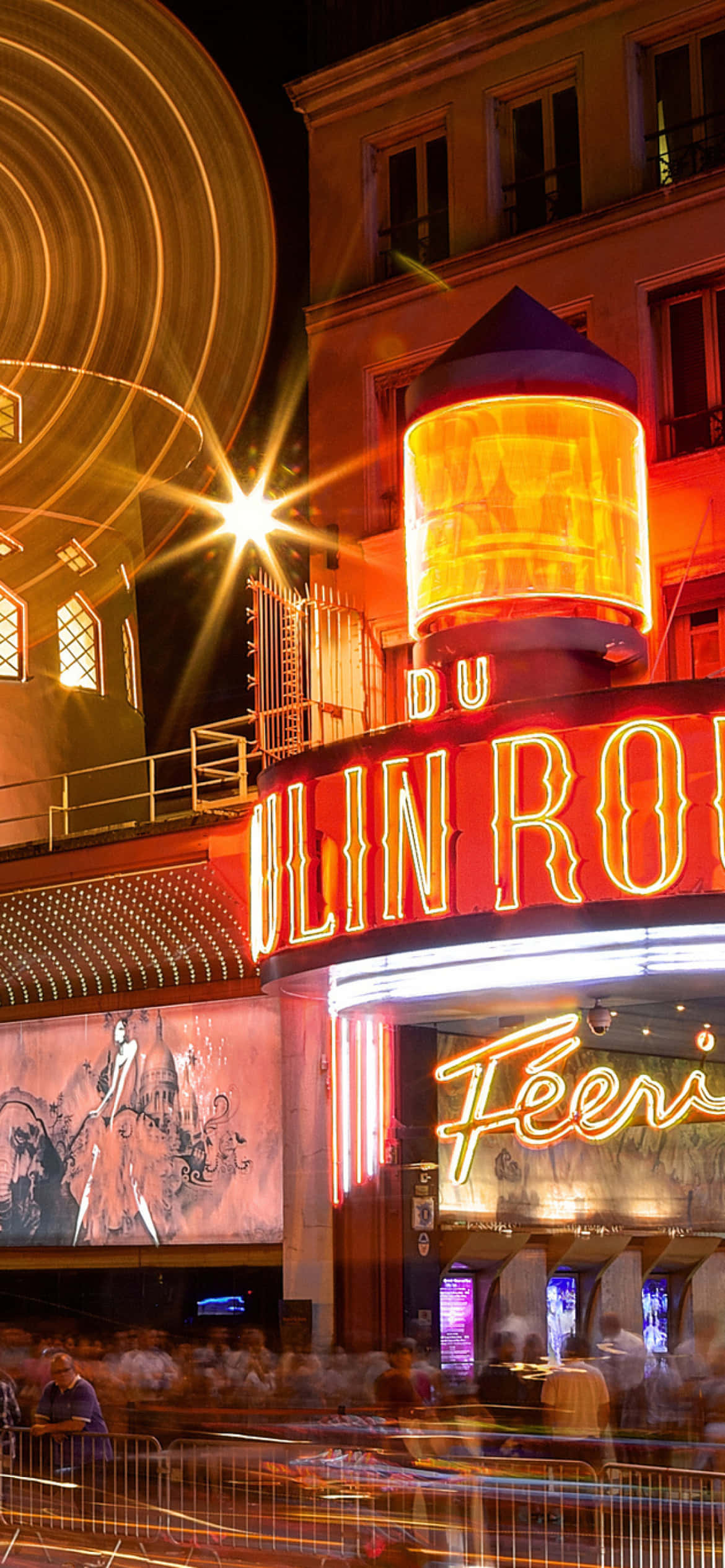 Εφέ Φωτεινής Τροχιάς Moulin Rouge Ταπετσαρία