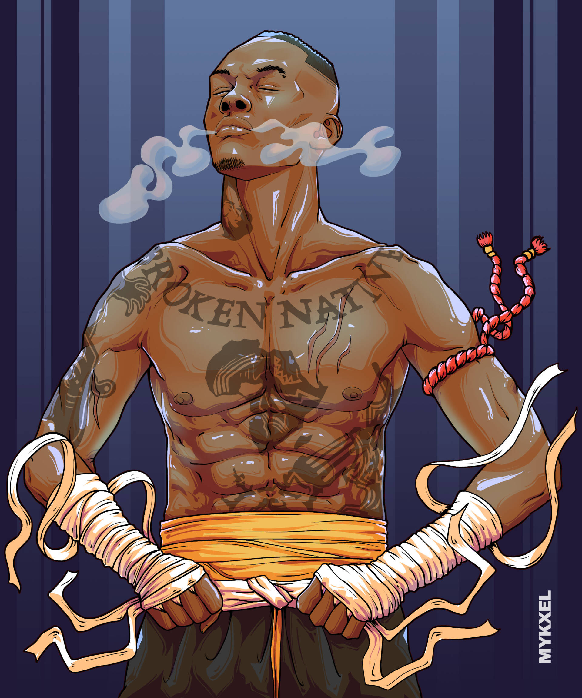 Muay Thai Israel Adesanya Ταπετσαρία