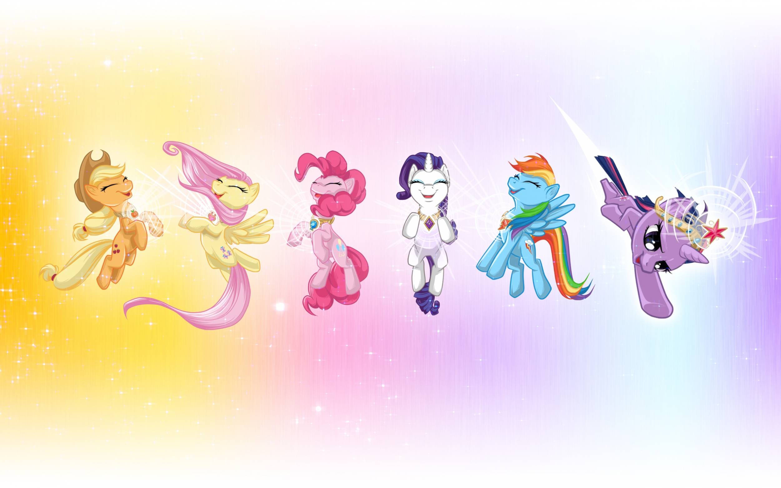 Χαρούμενο Πολύχρωμο My Little Pony Desktop Ταπετσαρία