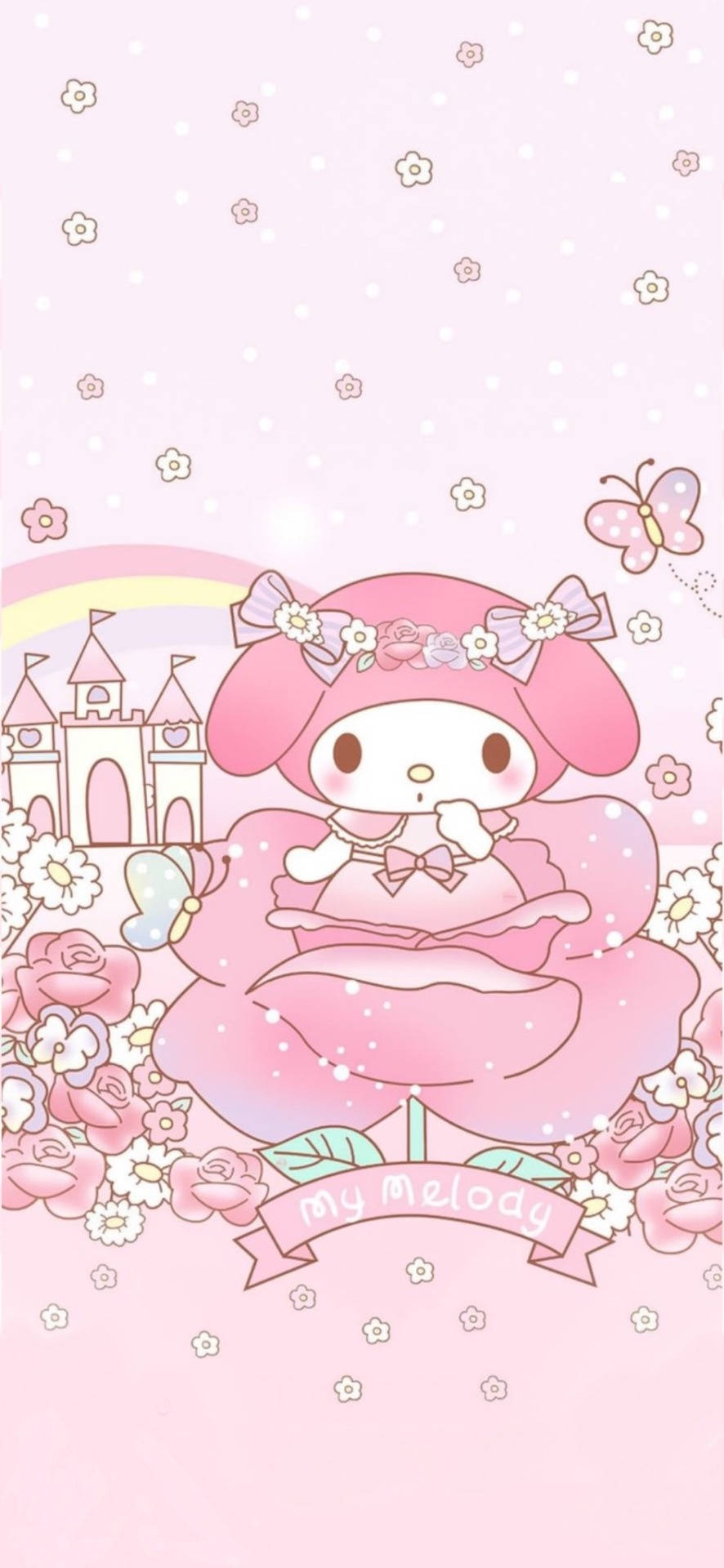 My Melody And Rose Flower Ταπετσαρία