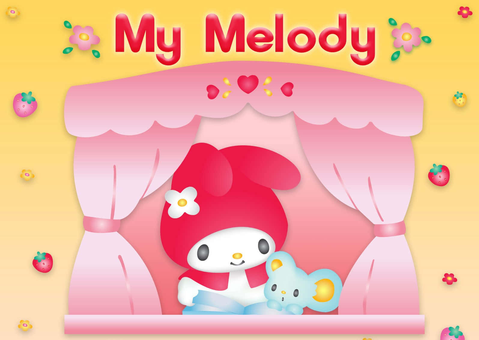 Γλυκιά My Melody και Flat το Ποντικάκι Ταπετσαρία