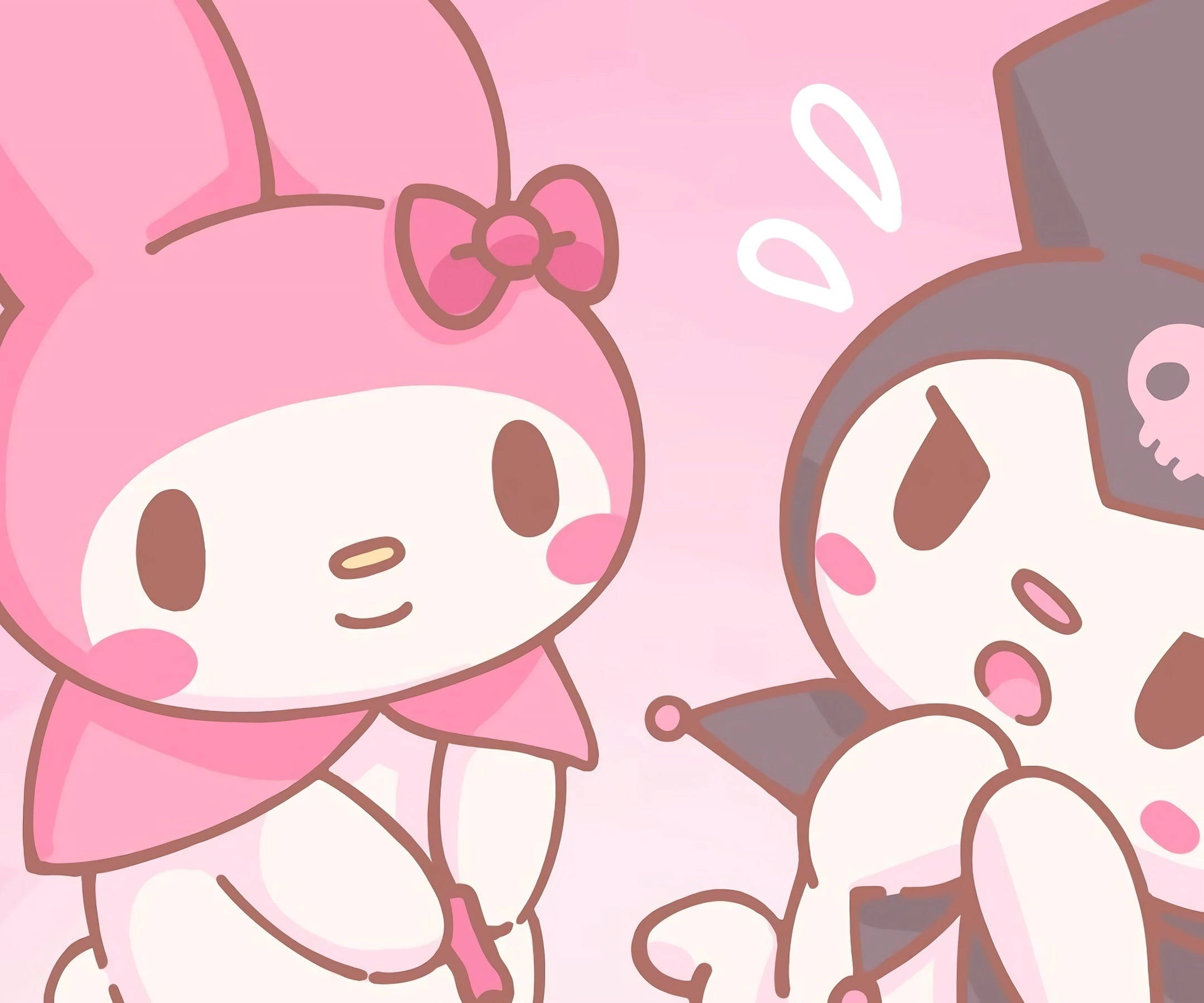 My Melody Kuromi cute επιφάνεια εργασίας Ταπετσαρία