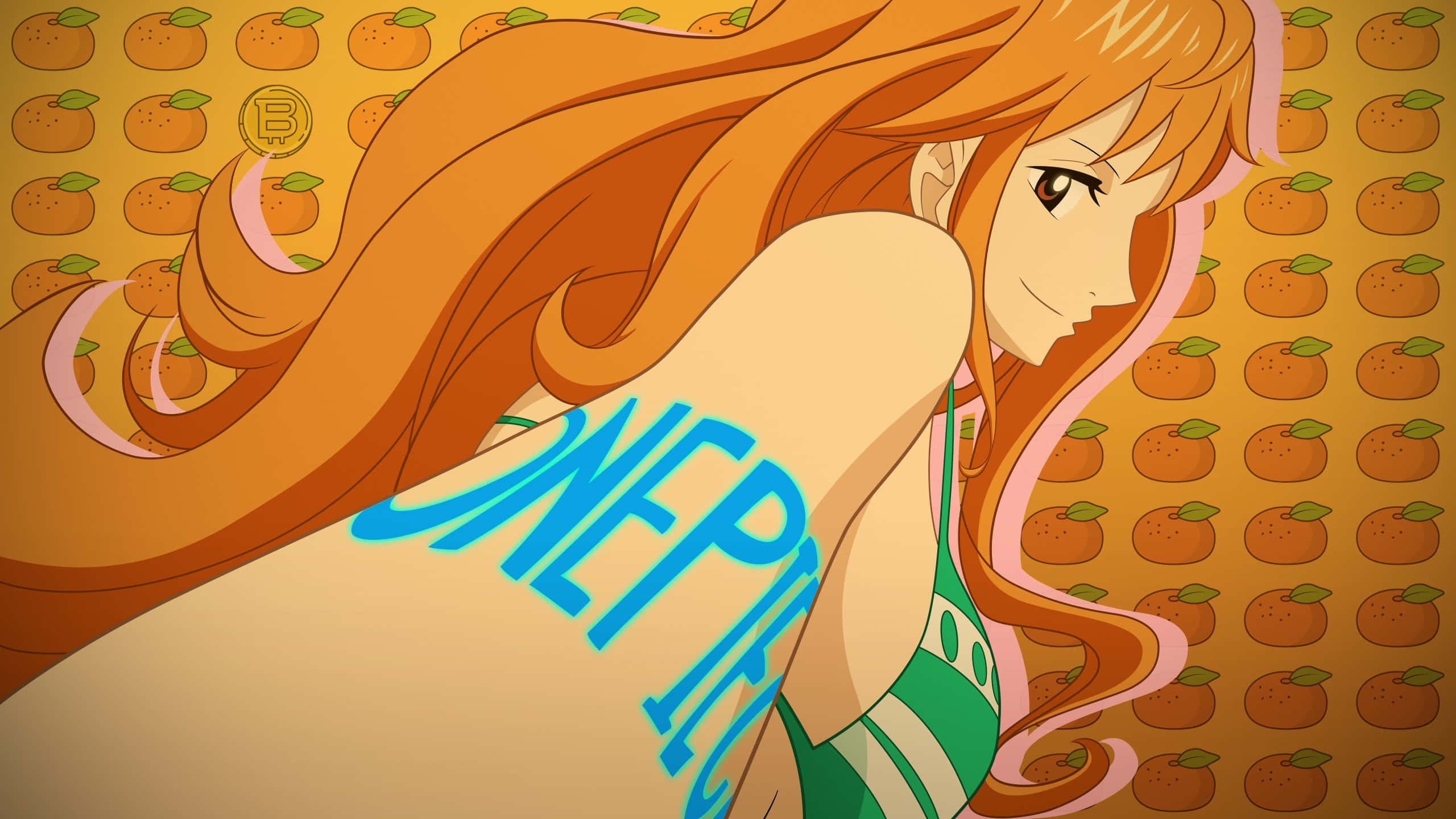 Nami One Piece με μακριά μαλλιά Ταπετσαρία