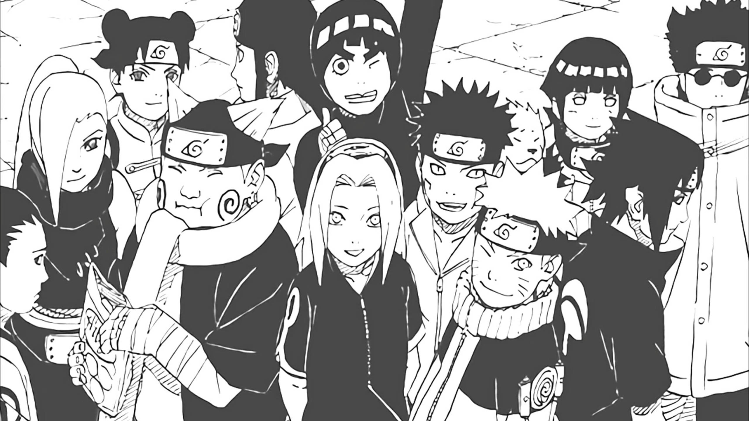 Χαρακτήρες Naruto Νίντζα του Κονόχα Ταπετσαρία