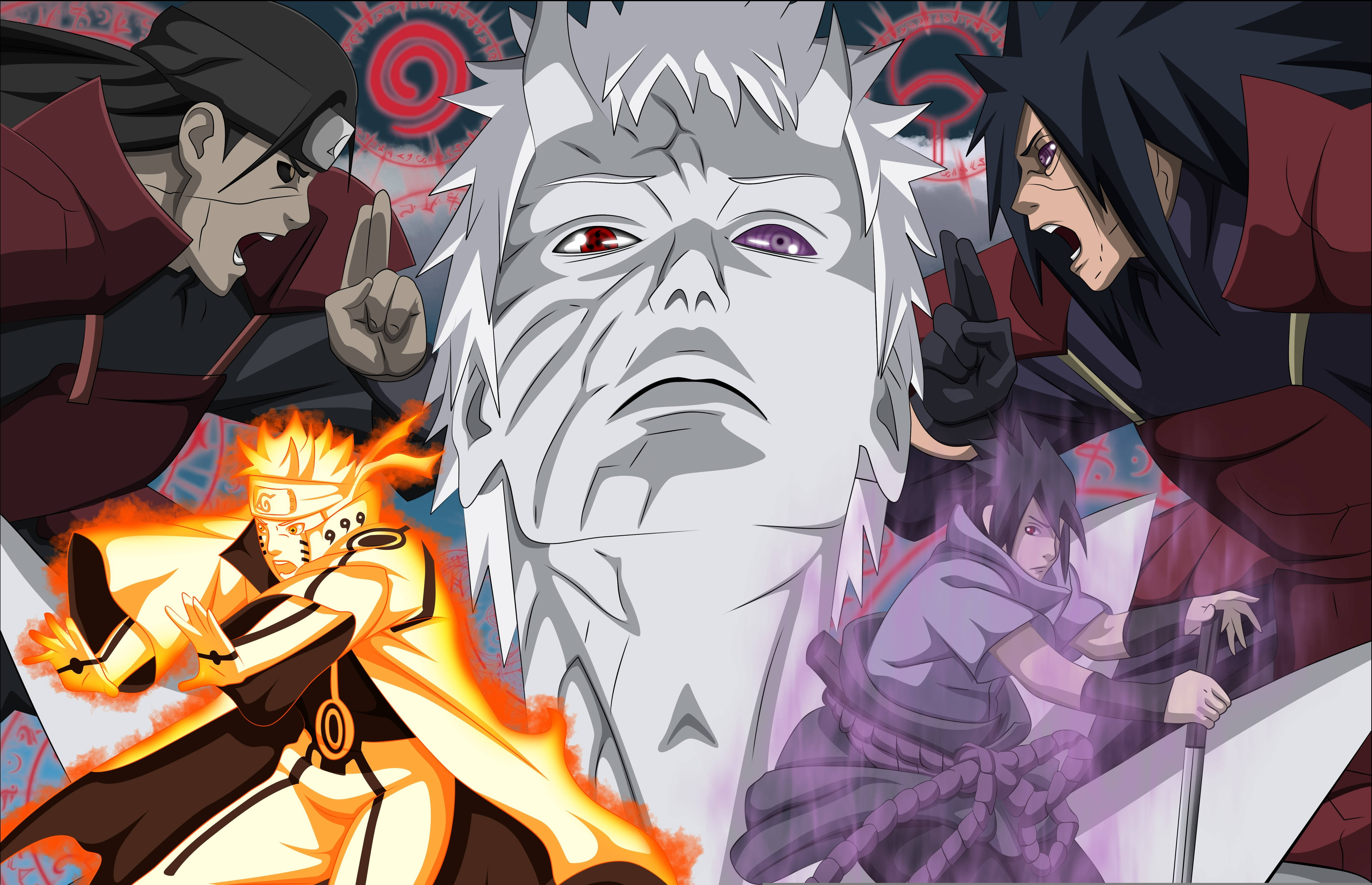 Naruto 4K Obito και Uchiha Ταπετσαρία