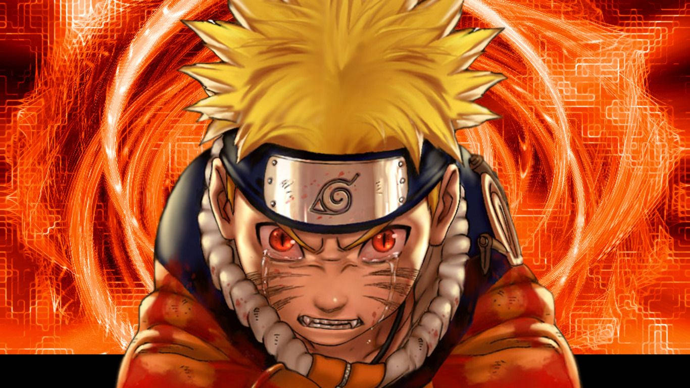 Naruto Ζωντανό Θυμωμένο και Κλαίγοντας Ταπετσαρία