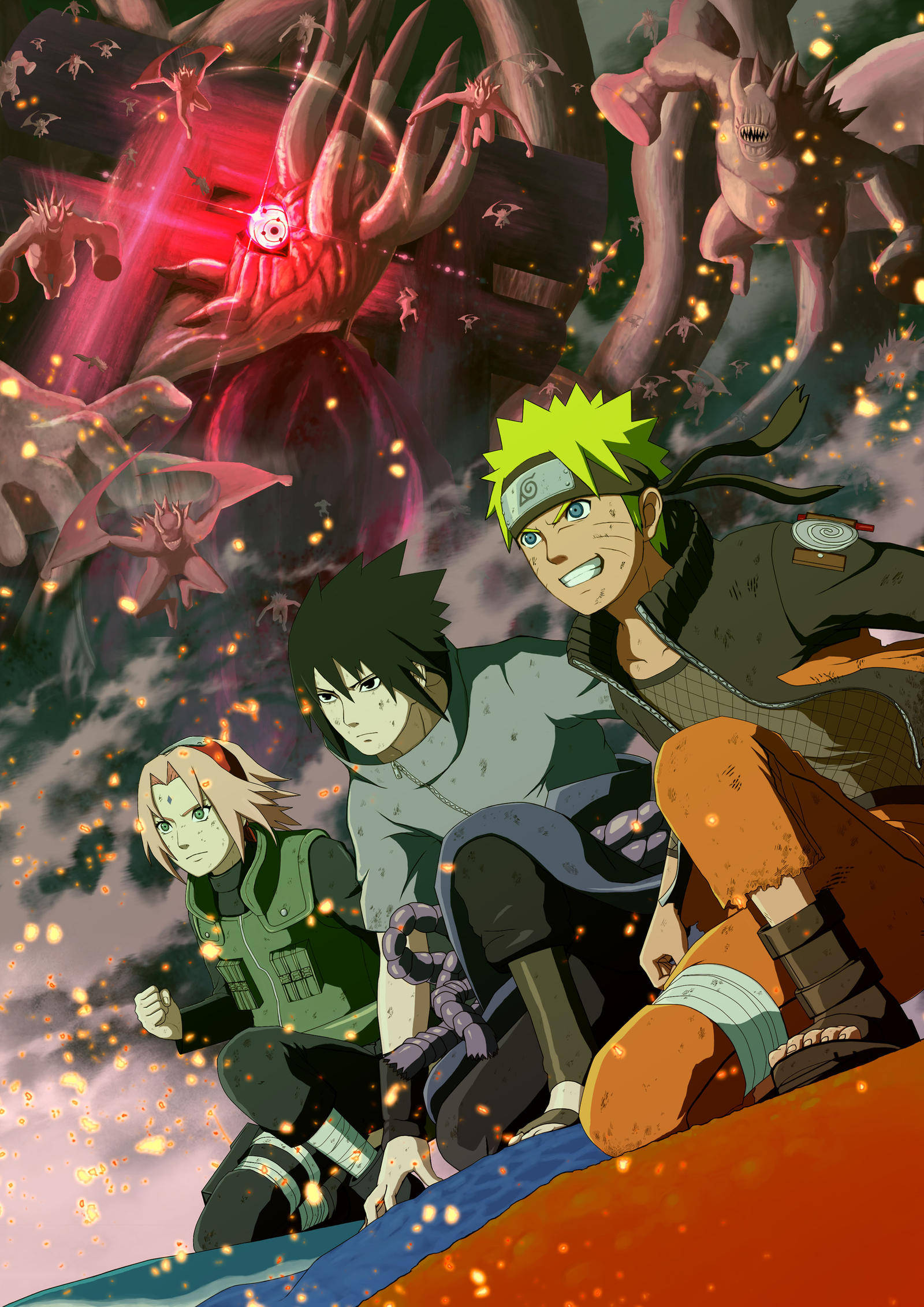 Αφίσα Naruto και Ομάδας 7 Ταπετσαρία