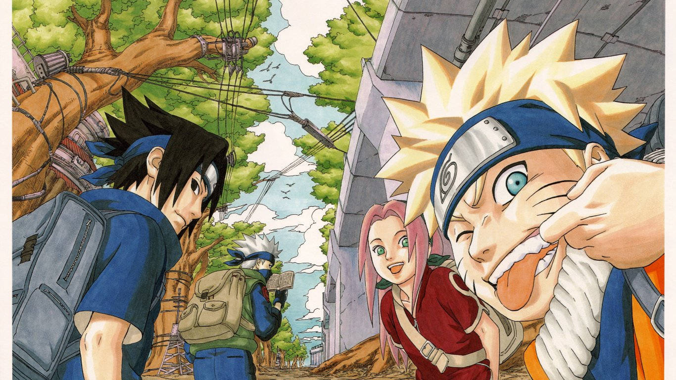 Naruto Χαρακτήρες Ομάδα 7 Ταπετσαρία