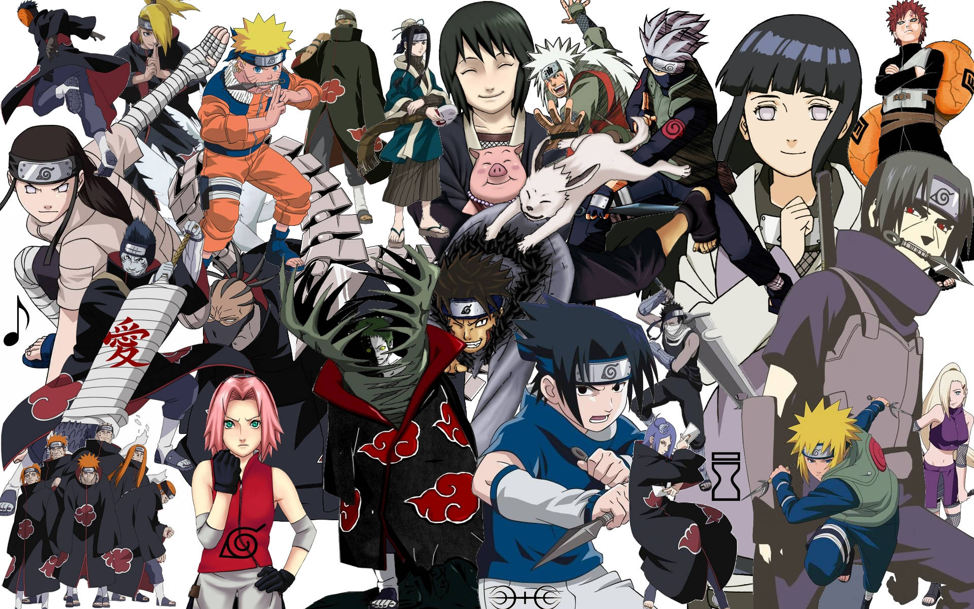 Αφίσα Κύριων Χαρακτήρων Naruto Ταπετσαρία