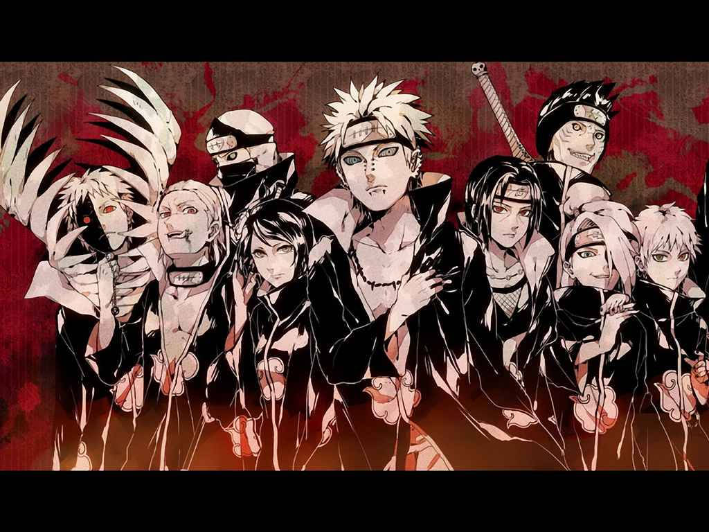 Ψαγμένο Naruto Akatsuki Ταπετσαρία