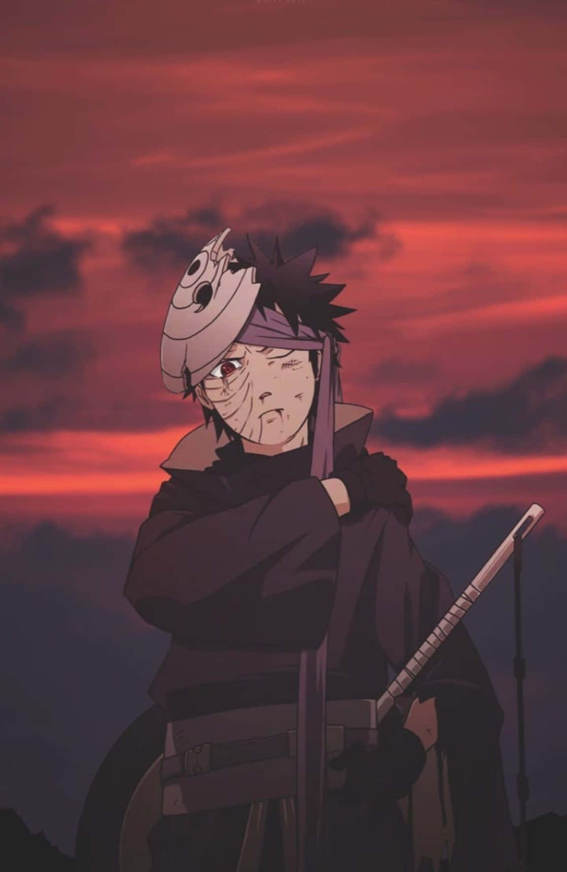 Naruto Anime Χαρακτήρας Tobi iPhone Ταπετσαρία
