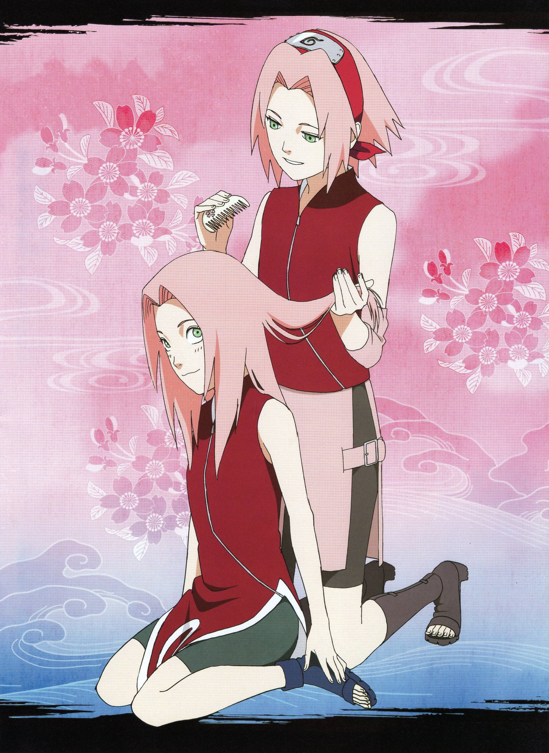 Naruto Anime Νεαρή Και Ενήλικη Sakura Ταπετσαρία