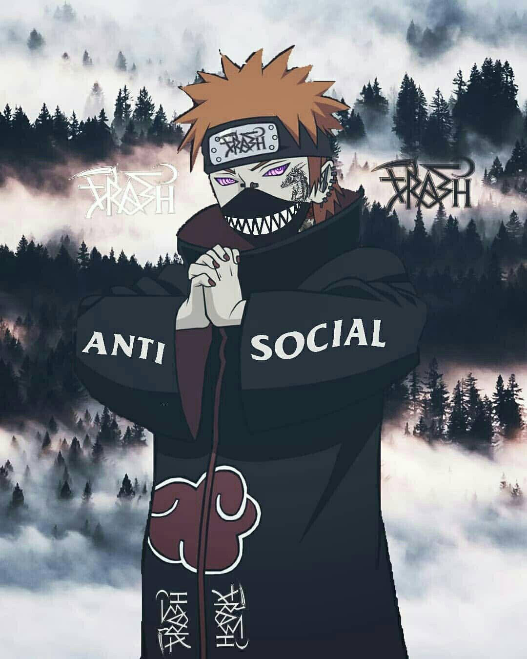 Naruto Anti Social Αισθητική Ταπετσαρία