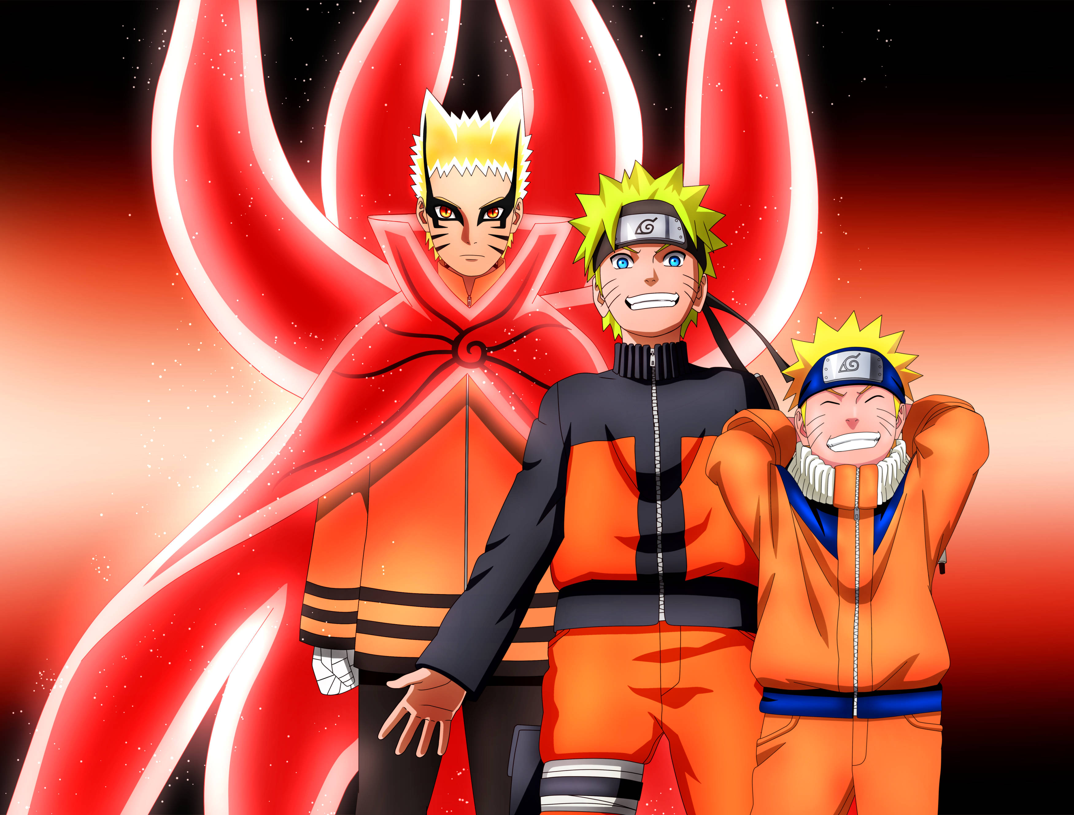 Μεταμόρφωση Naruto σε Λειτουργία Baryon Ταπετσαρία
