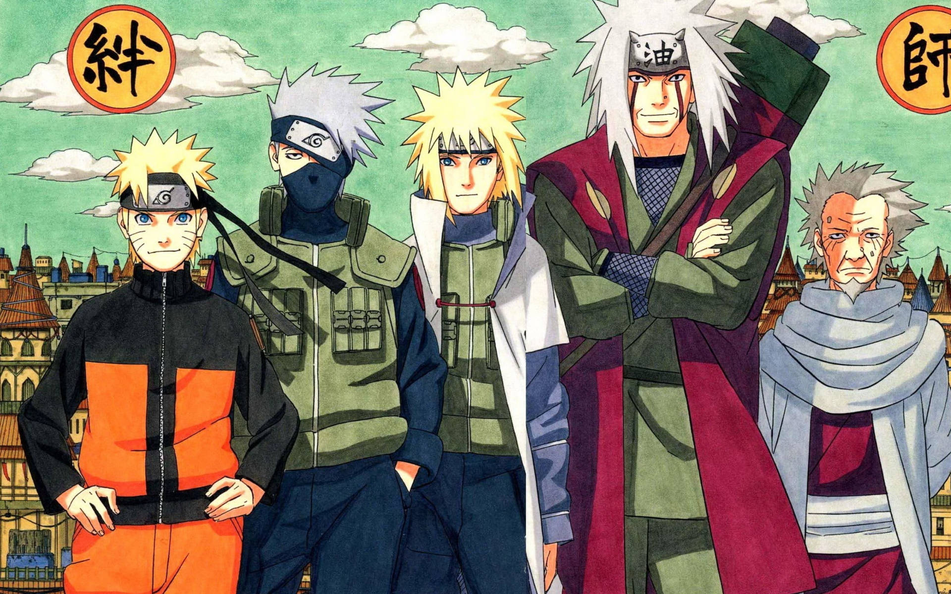 Χαρακτήρες Naruto Χωριό Κόνοχα Ταπετσαρία