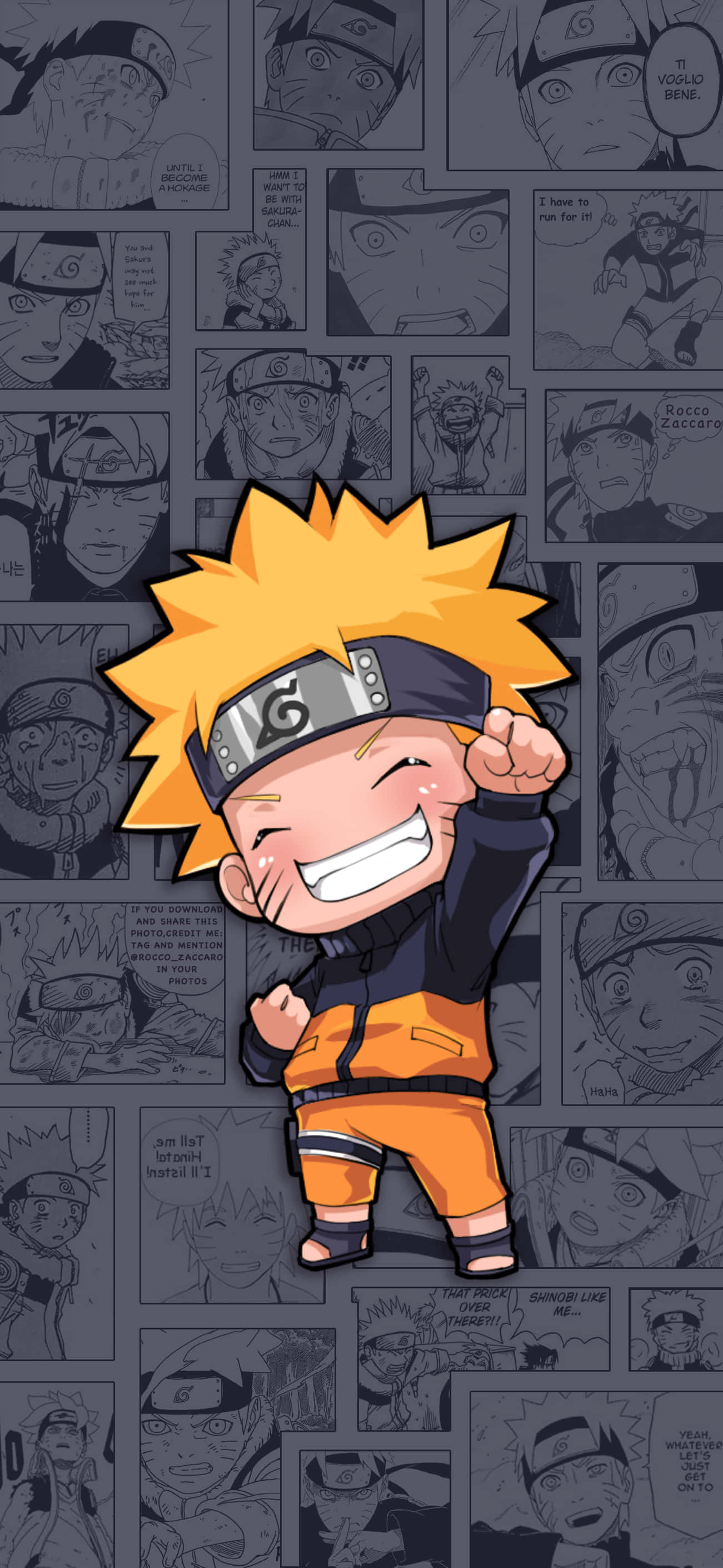 Αξιολάτρευτο Naruto Chibi Wallpaper Ταπετσαρία