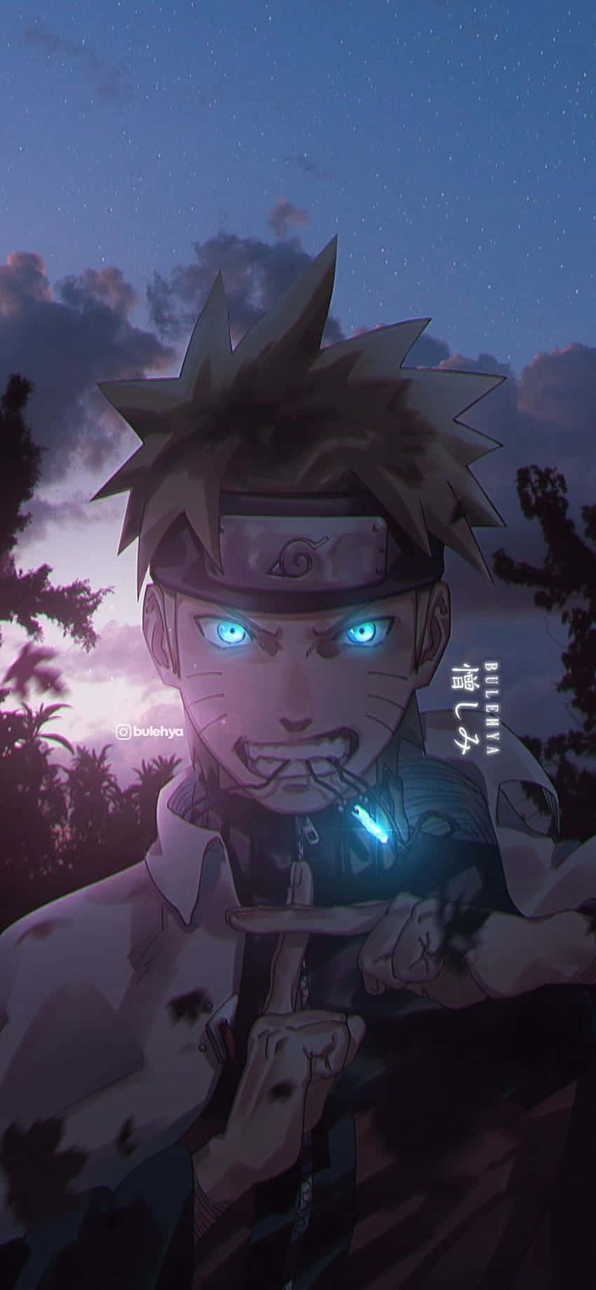 Λαμπερά Μάτια Naruto Αισθητική Κινητού Ταπετσαρία