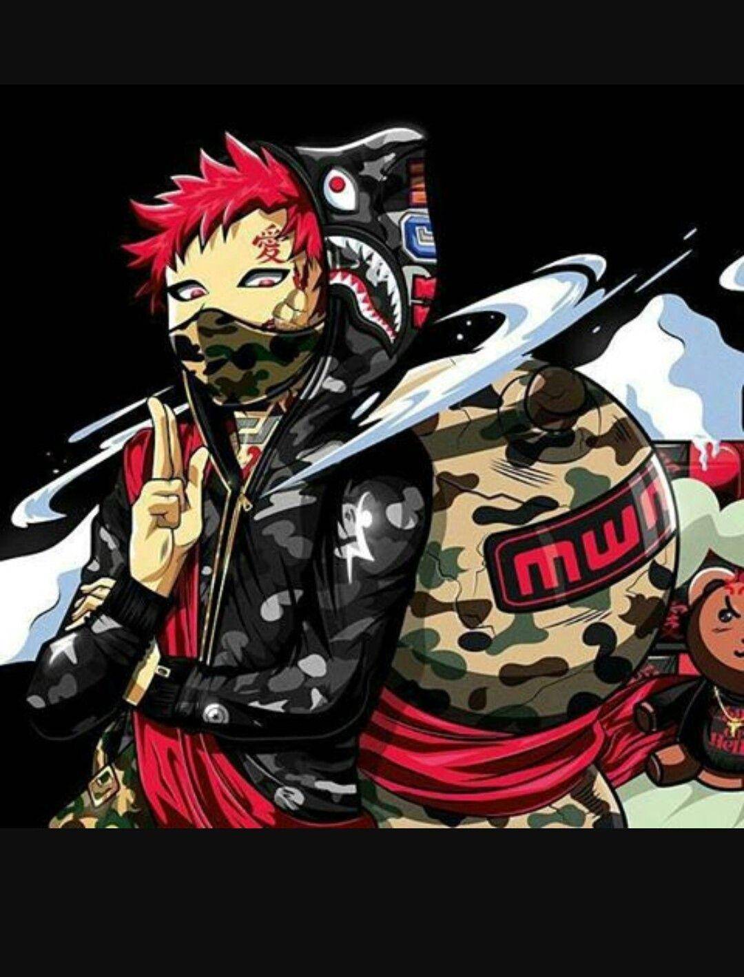 Naruto Drip σε Καμουφλάζ Ταπετσαρία