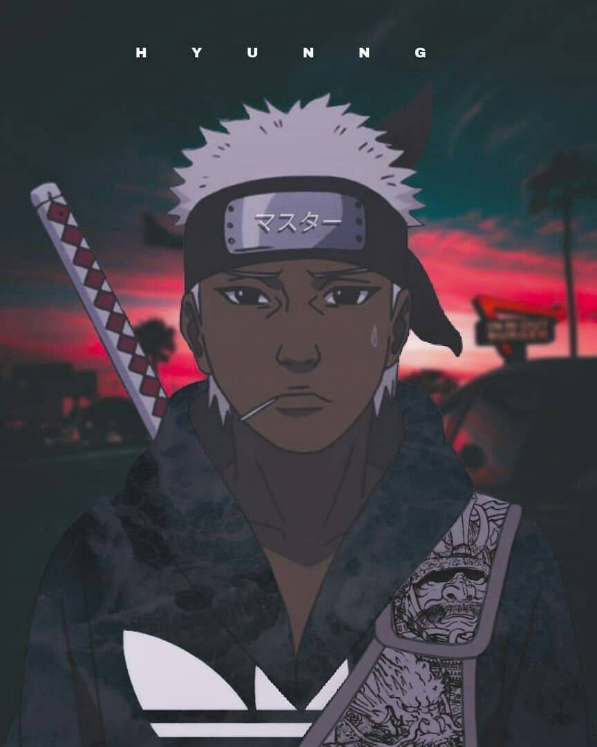 Naruto Drip ως ο χαρακτήρας anime Omoi Ταπετσαρία