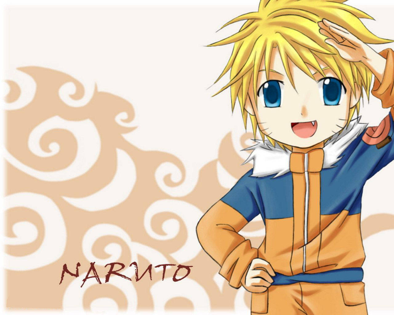 Αφίσα με χαριτωμένο Naruto σε στυλ κινουμένων σχεδίων Ταπετσαρία