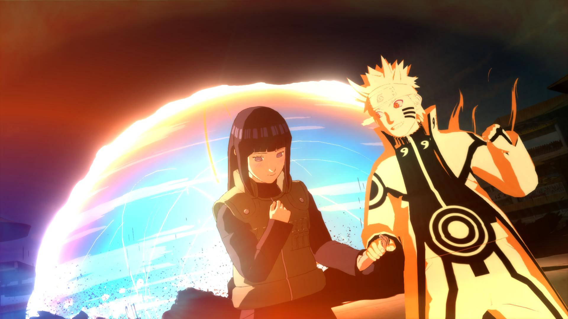 Naruto και Hinata στον Πόλεμο Νίντζα Ταπετσαρία