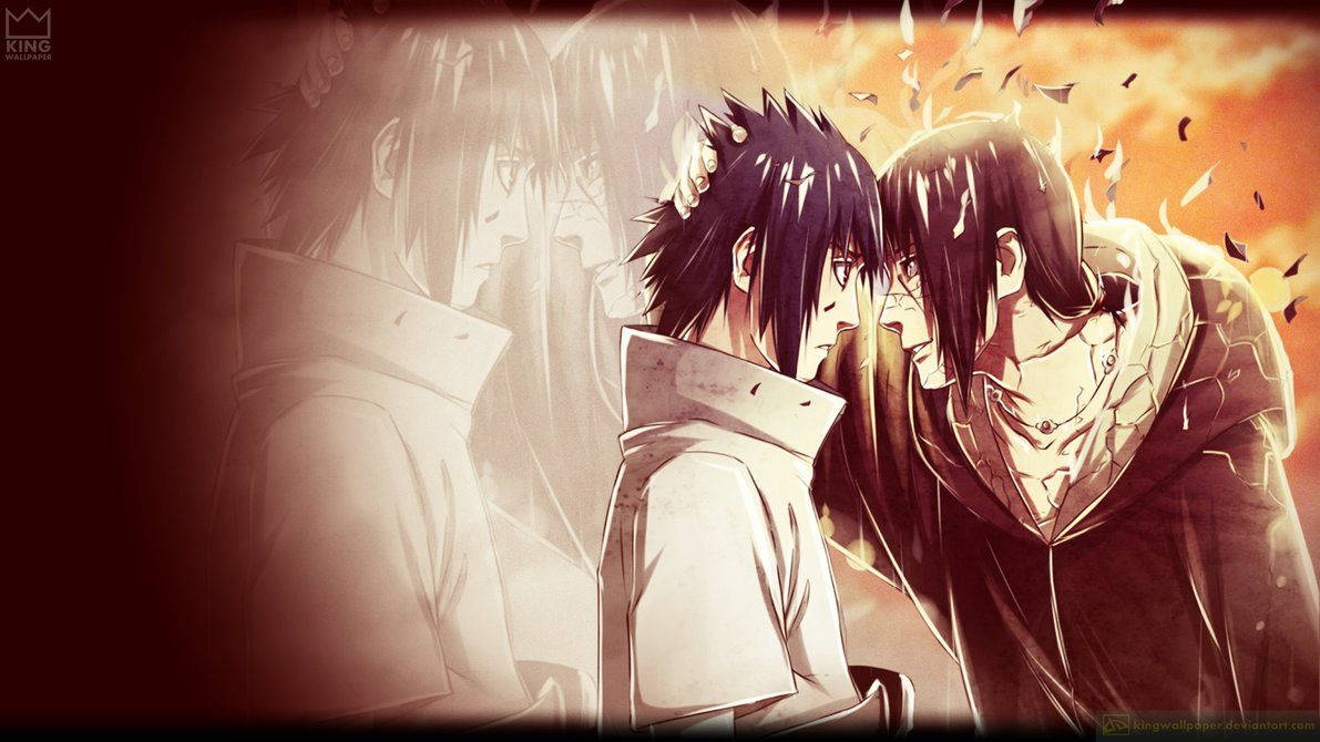 Εικόνα Naruto Itachi και Sasuke Μοιράζονται μια Στιγμή Ταπετσαρία
