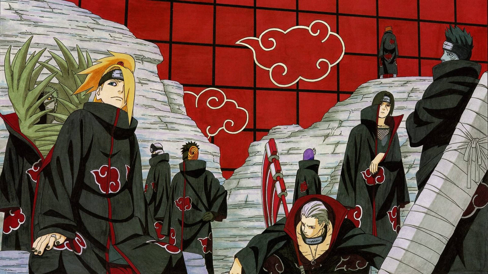 Μέλη Ακατσούκι Naruto Itachi Uchiha 4K Ταπετσαρία