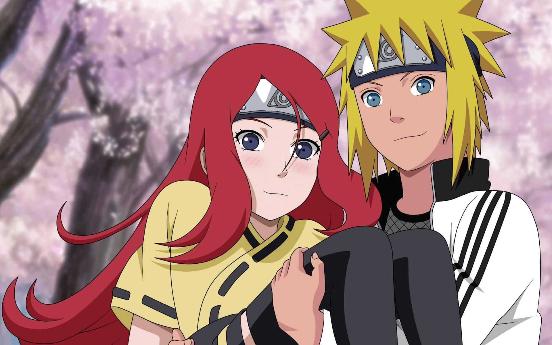 Naruto Χαρακτήρες Kushina και Minato Ταπετσαρία